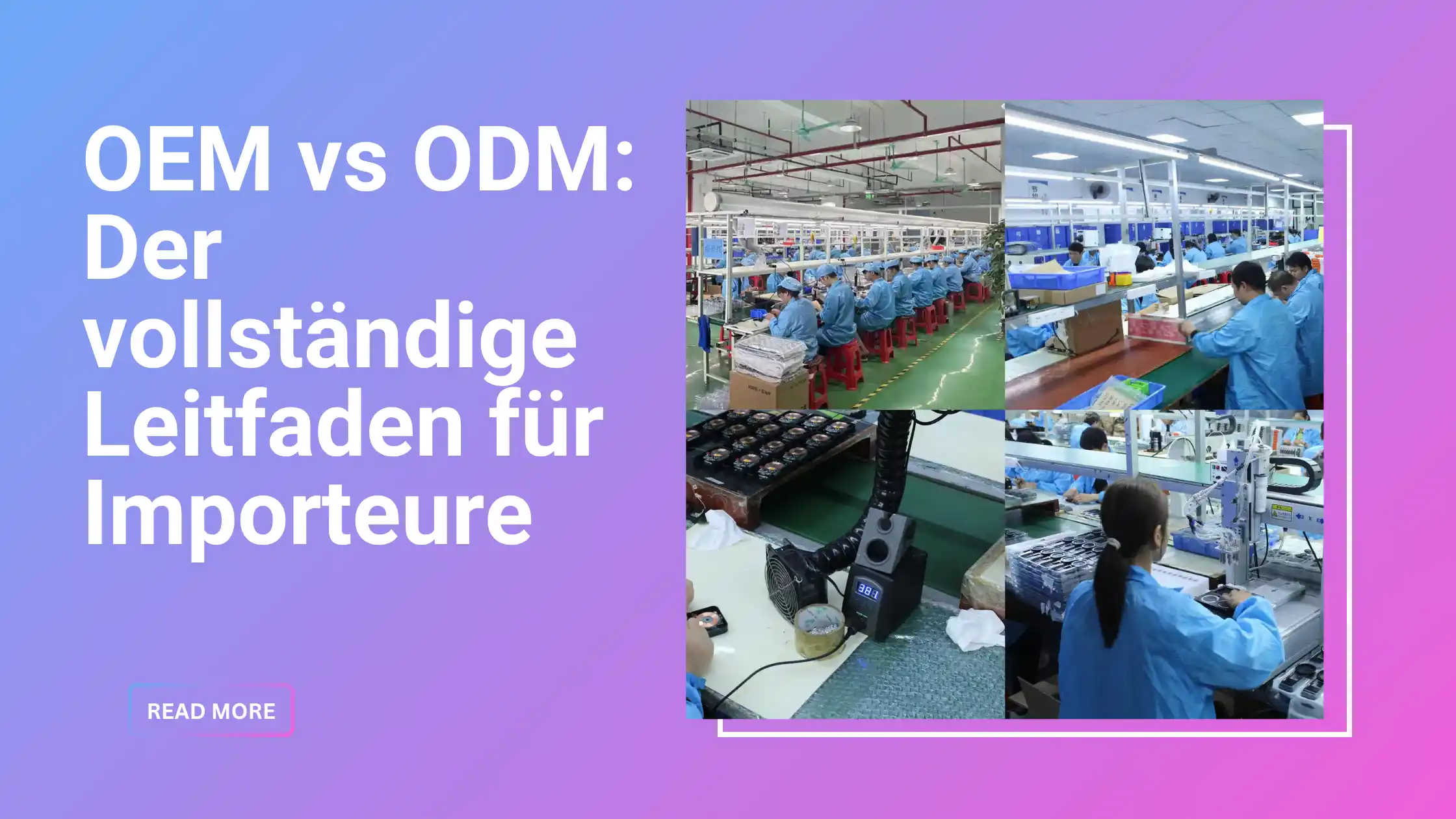 OEM vs ODM: guía completa para fabricantes en China