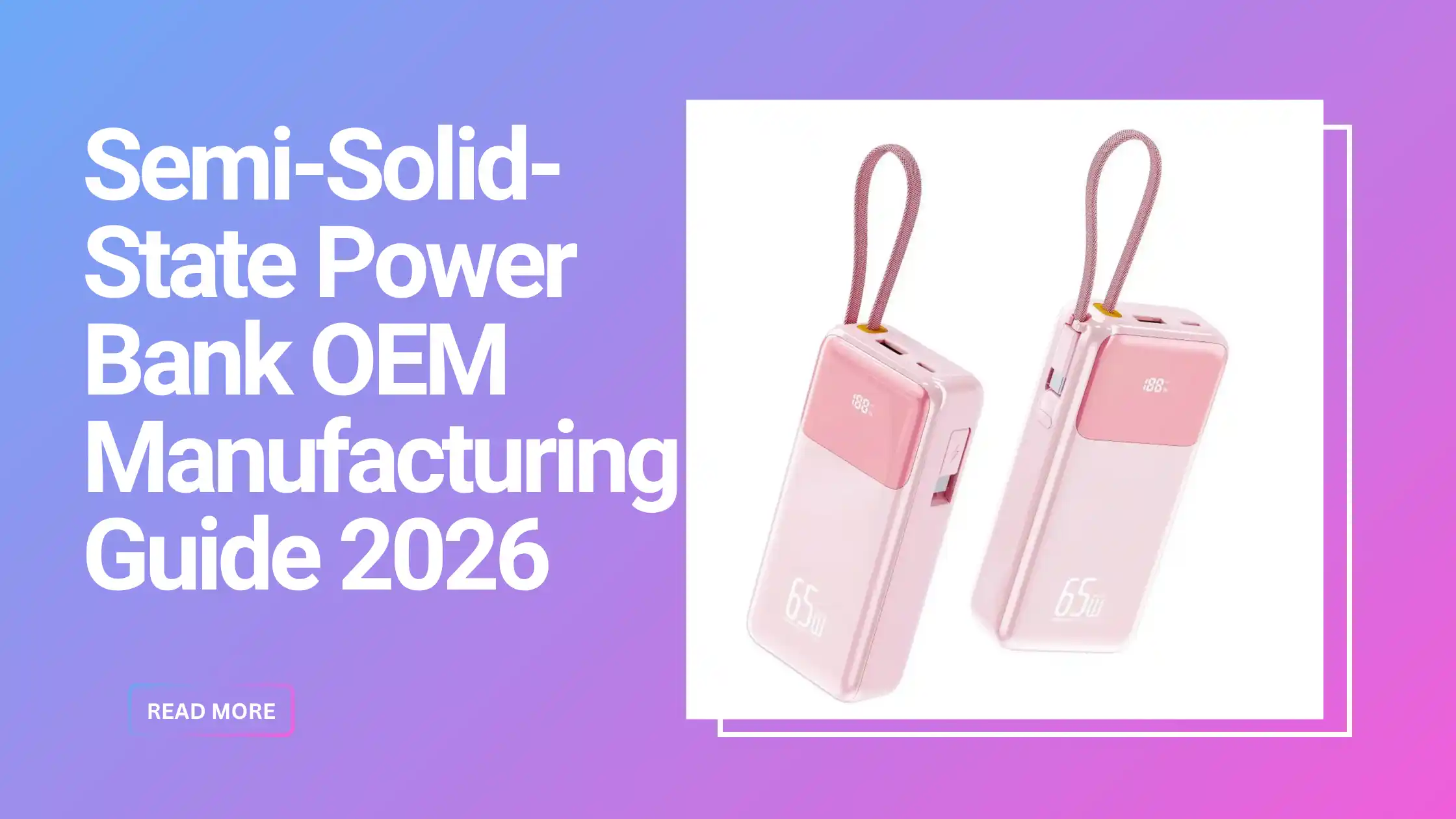Semi-solid-state power bank OEM manufacturing - battery technology guide
