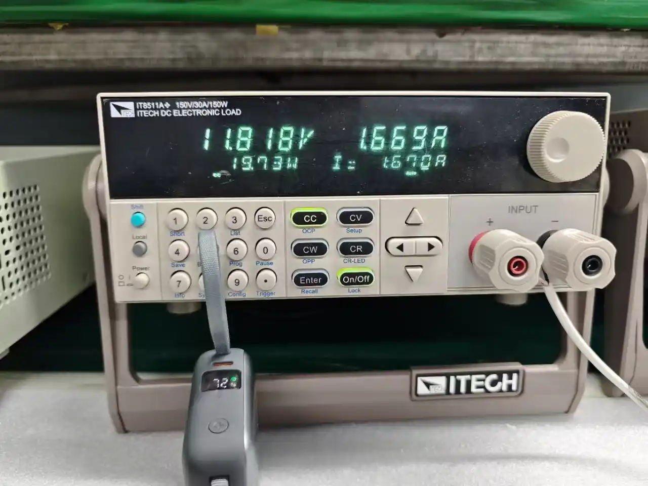 Fast charging power bank undergoing FCC and CE certification voltage compliance testing at OEM factory with multi-protocol PD 3.1 PPS verification