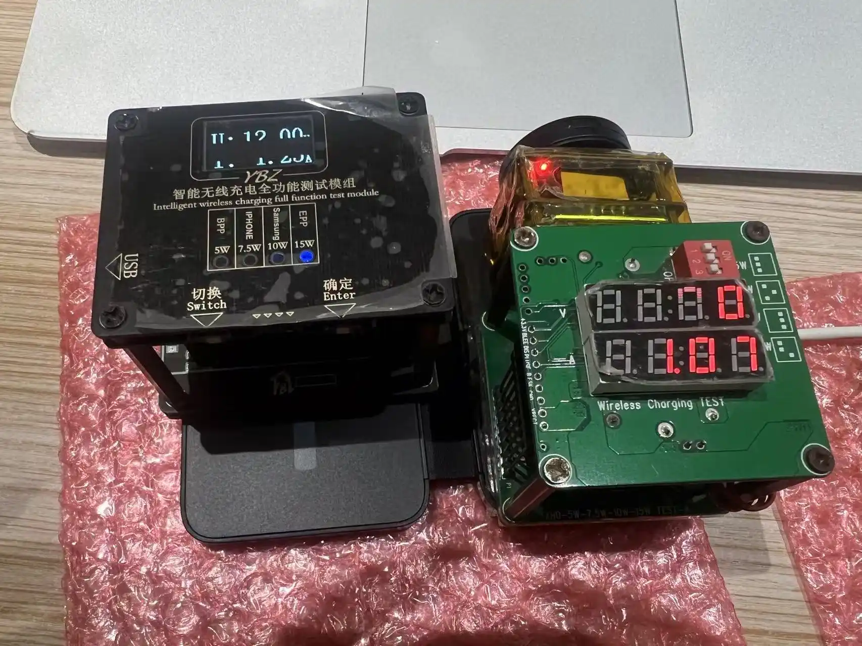 Тестирование Qi2 модуля беспроводной зарядки в заводской лаборатории OEM — проверка катушки и FOD перед ATL-сертификацией WPC
