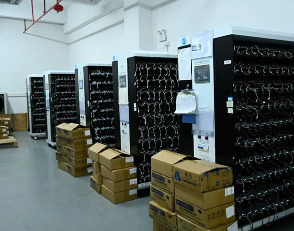 Aging test laboratory - 100% burn-in testing for every charger unit