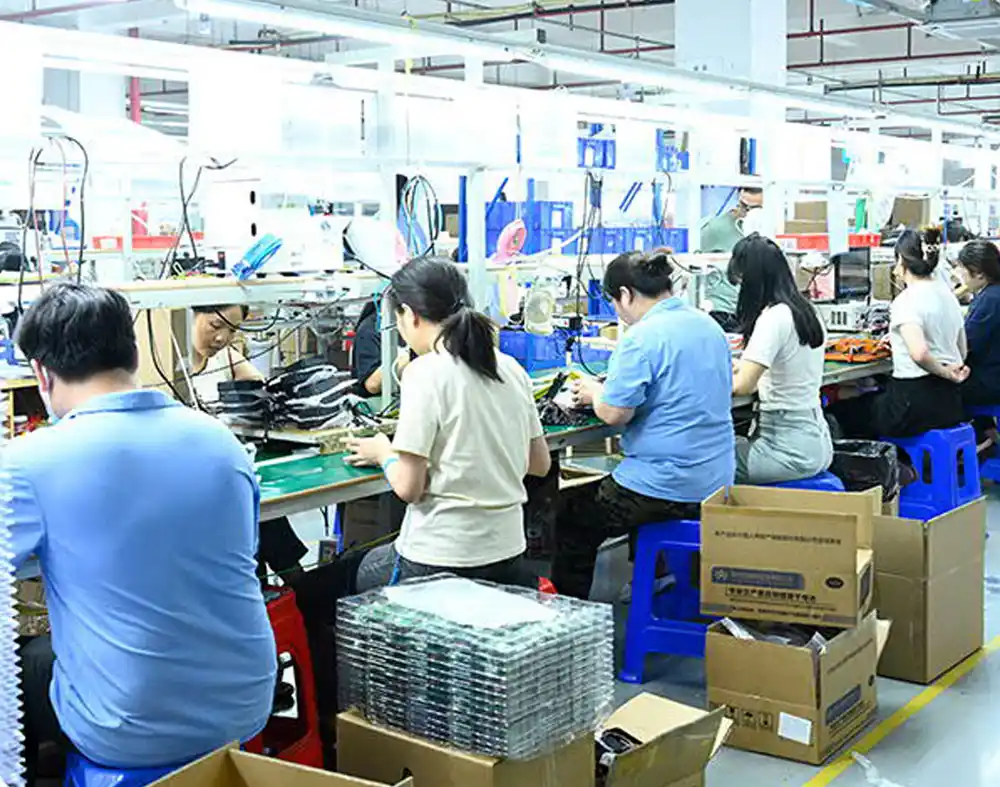 WOWOHCOOL wireless charger assembly line - real factory photo - check coil quality during factory audit