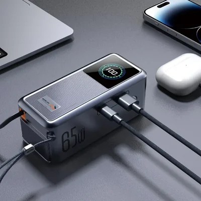 Power Bank 2-en-1 con enchufe