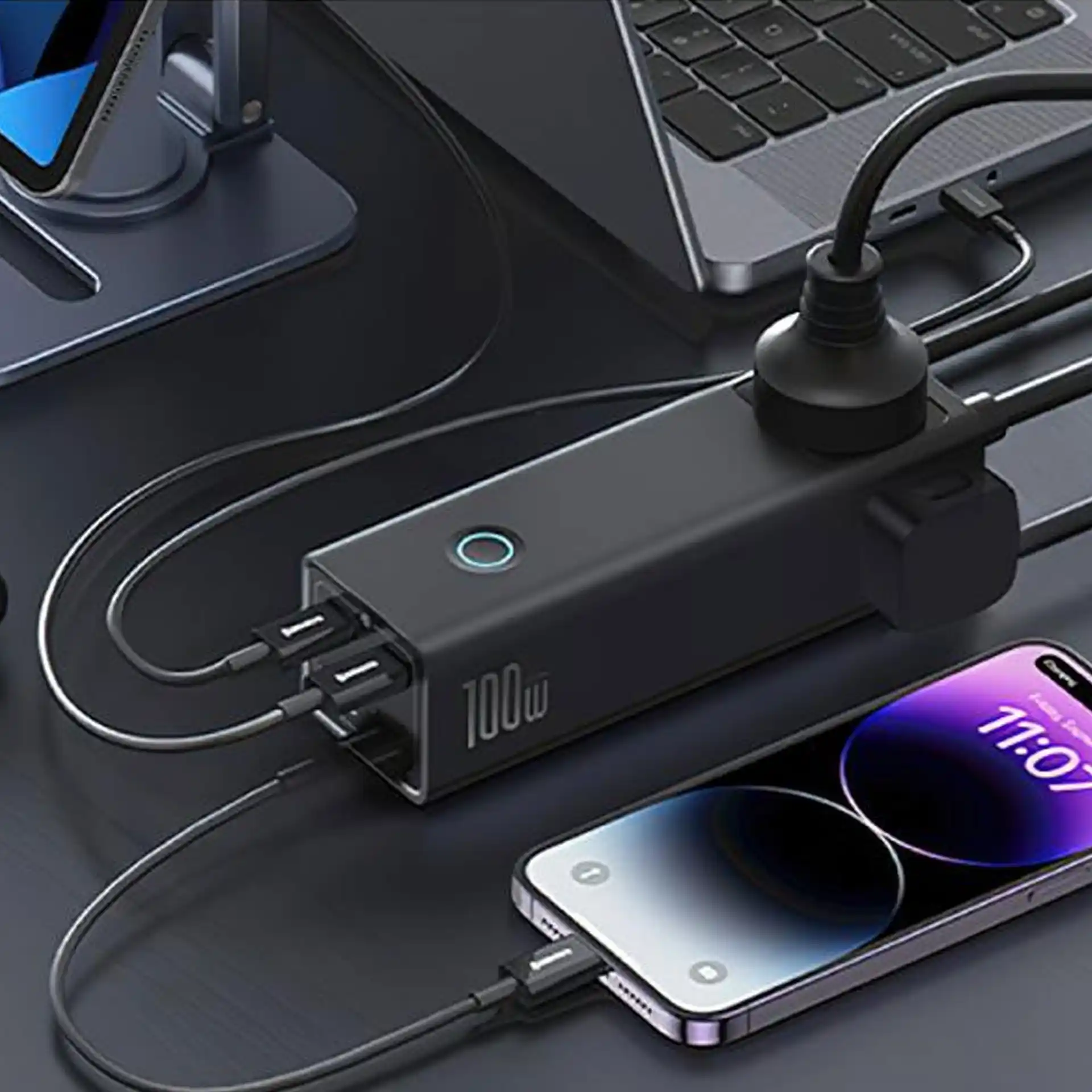 WOP80 100W GaN Power Strip with High Power USB-C PD