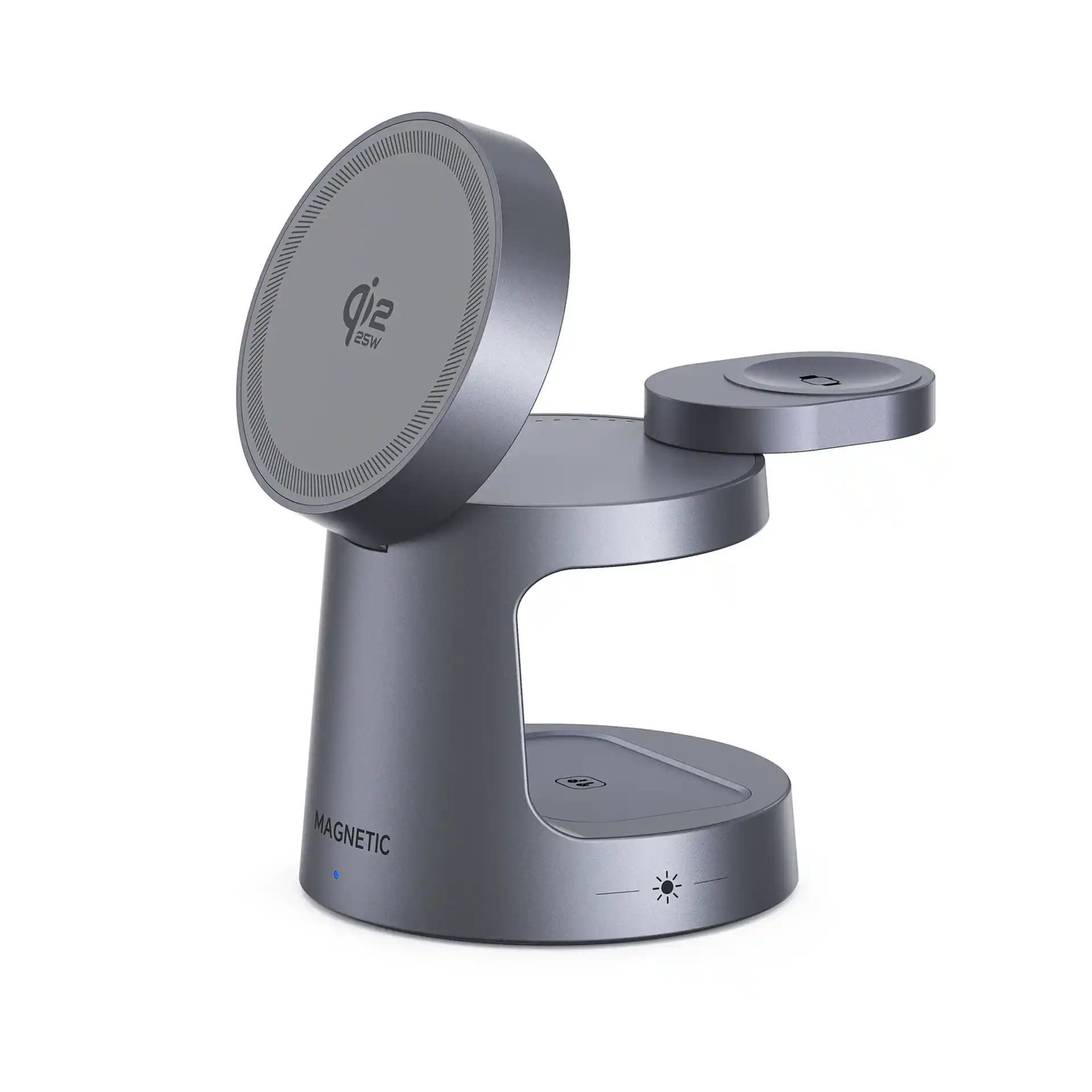WOW18 Qi2 25W Magnetic 3-in-1 Station with Night Light